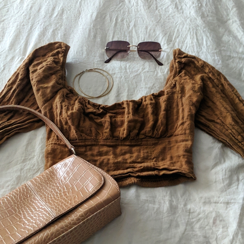 Long sleeve crop top - Picture 1 of 3